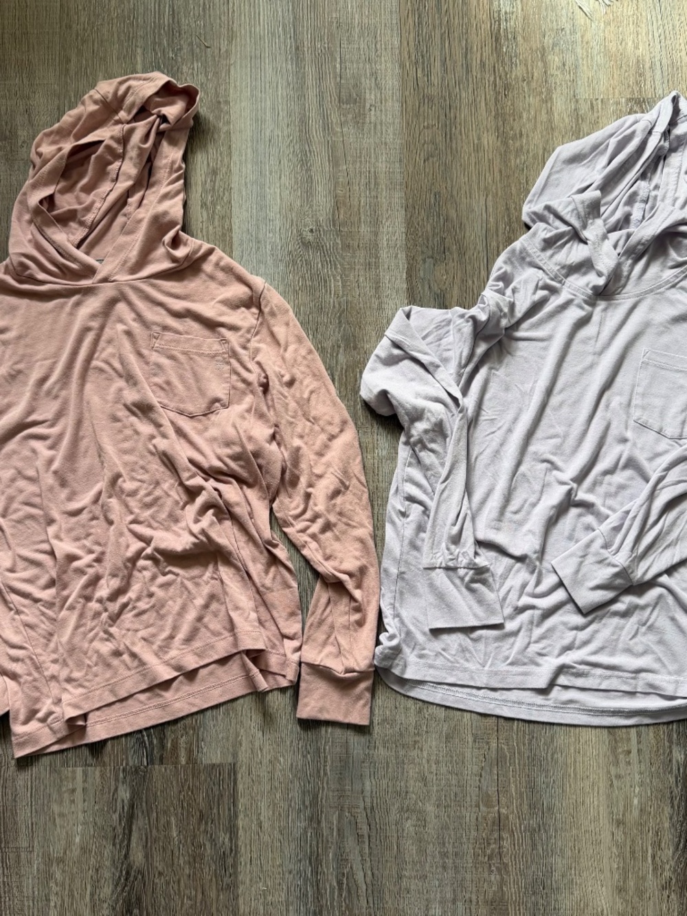 TWO Free Fly Youth Bamboo Shade Hoodies Small Pink & Purple